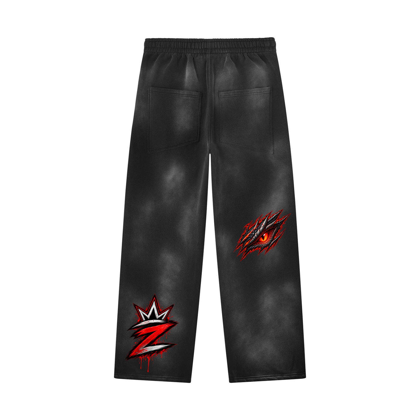 Unisex Sunfade Wide Leg Fleece Sweatpants