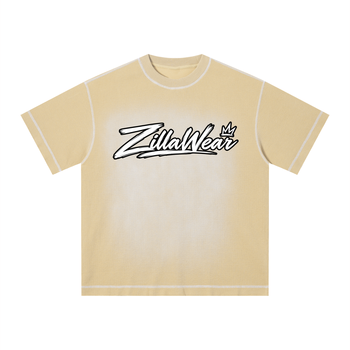 Unisex Sunfade Waffle Boxy T-Shirt