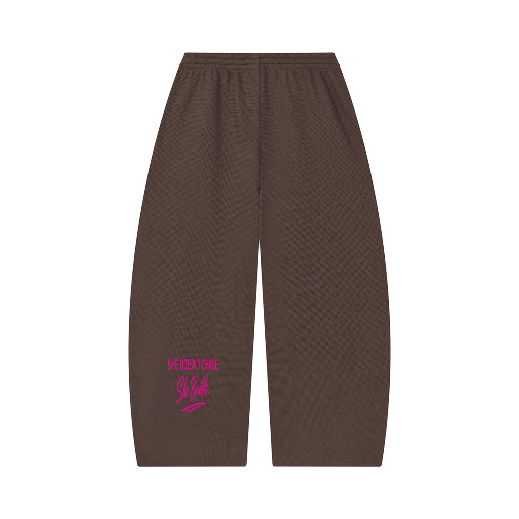 SoFar Collection-Unisex Waffle Barrel Leg Pants