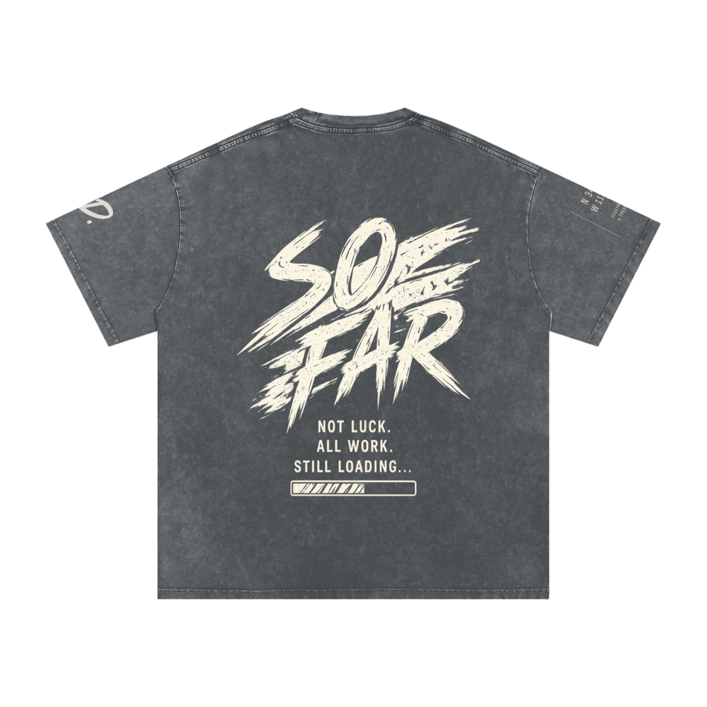 Snow Washed Oversized Cotton T-Shirt