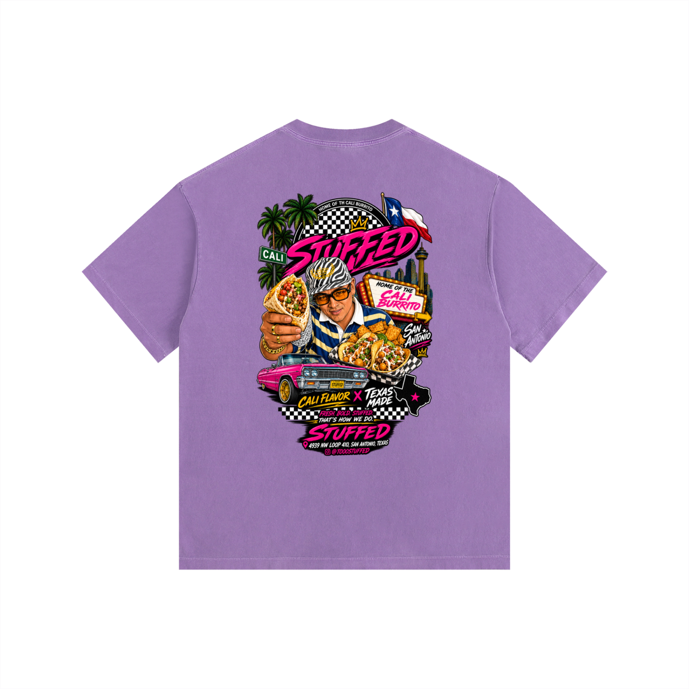Stuffed Promo: Vintage Washed Oversized Cotton T-Shirt