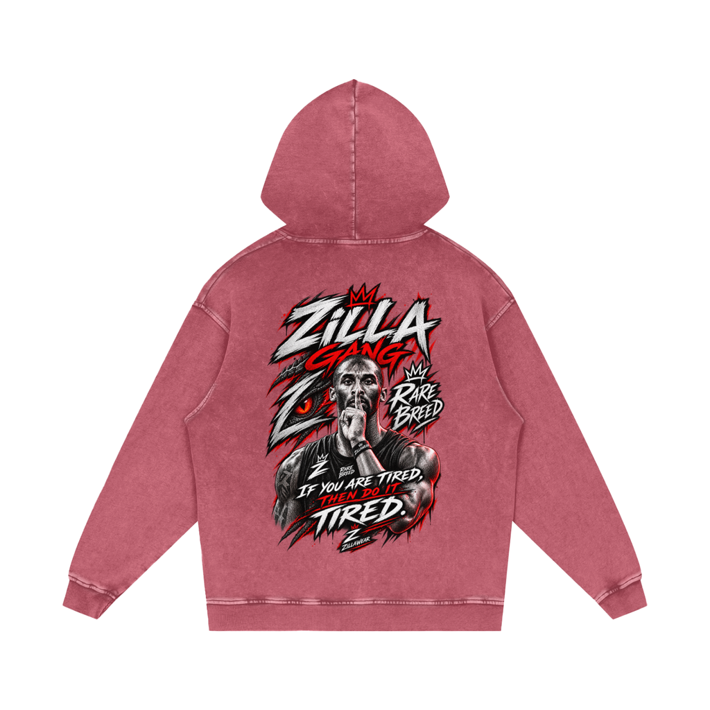 Snow Washed Loose Cotton Hoodie