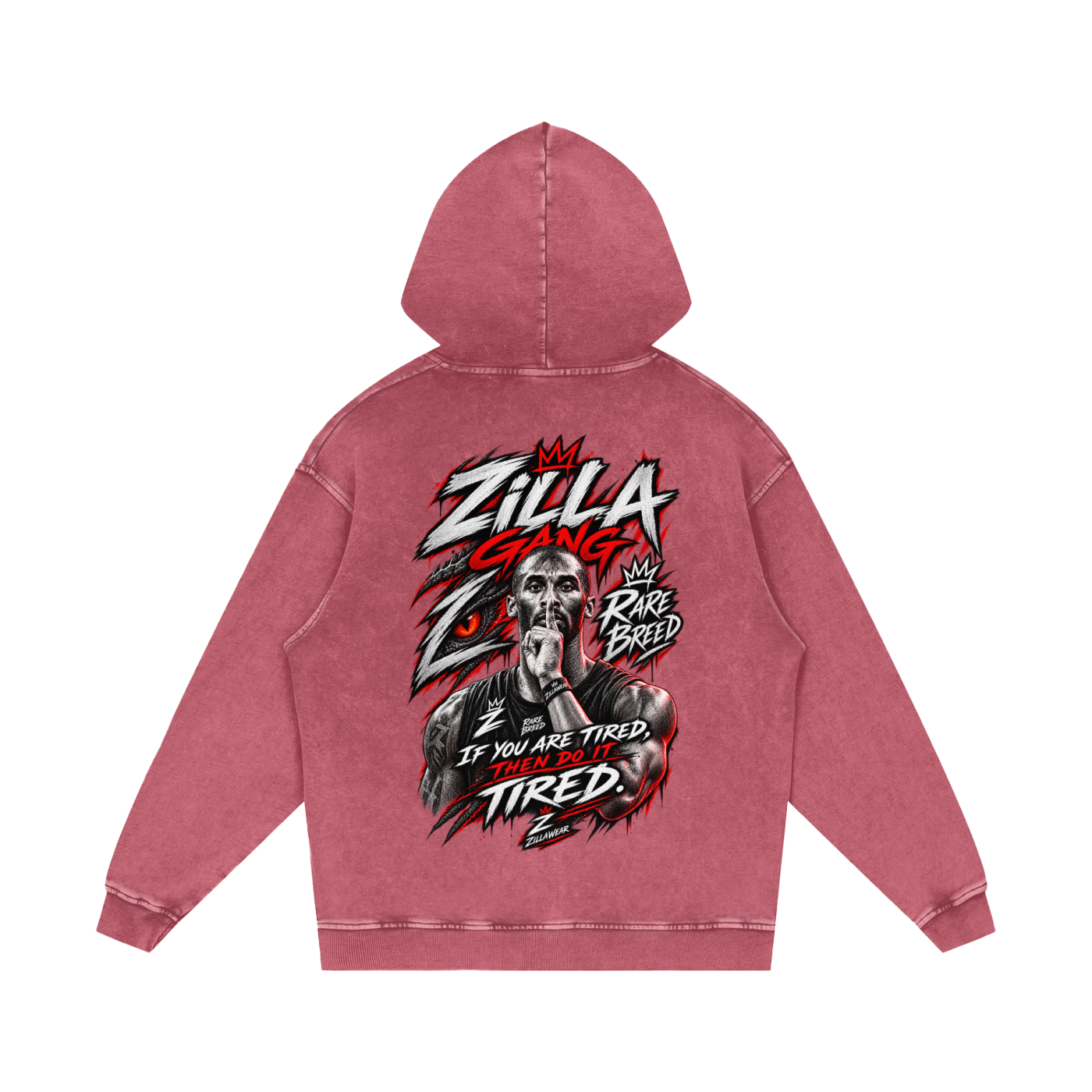 Snow Washed Loose Cotton Hoodie