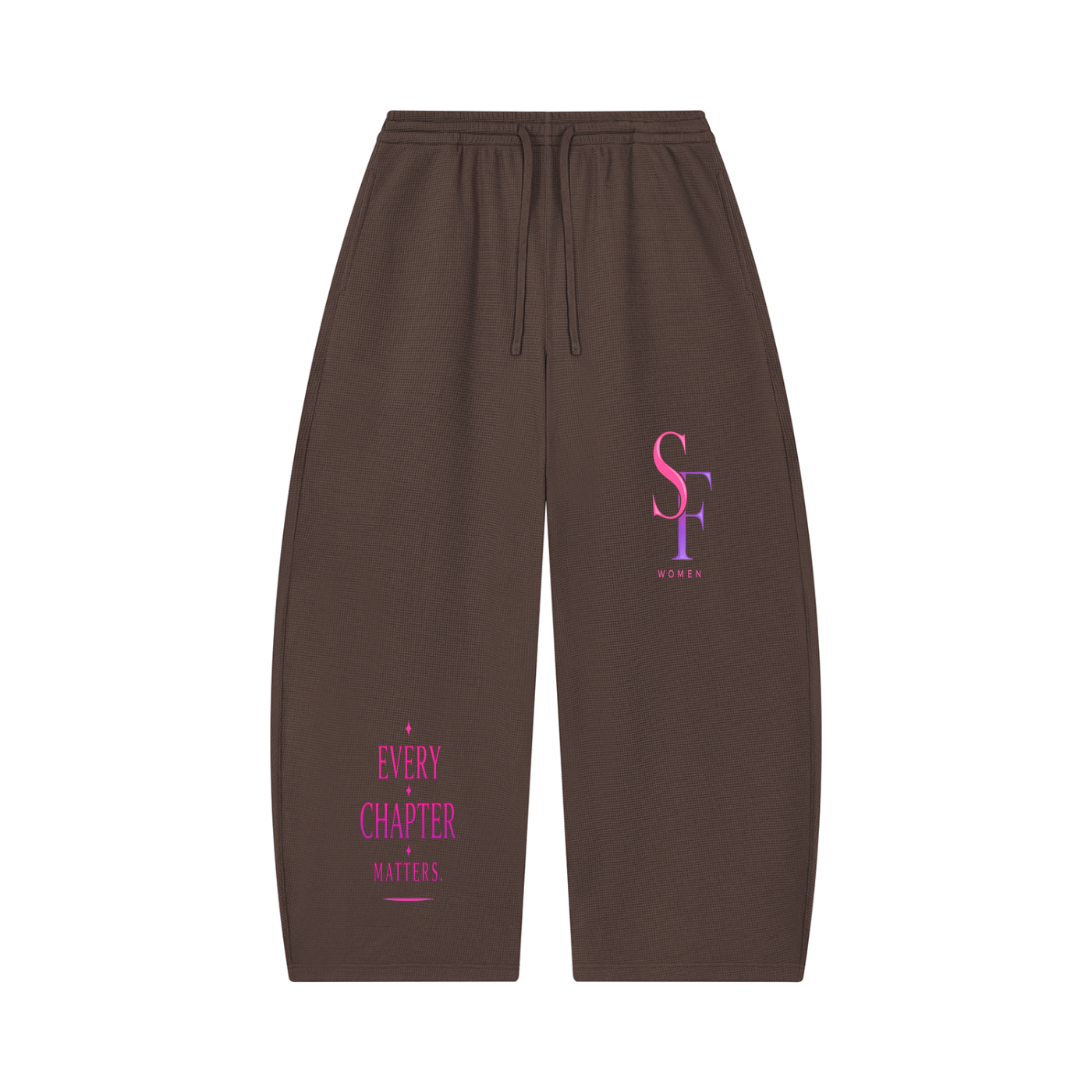 SoFar Collection-Unisex Waffle Barrel Leg Pants
