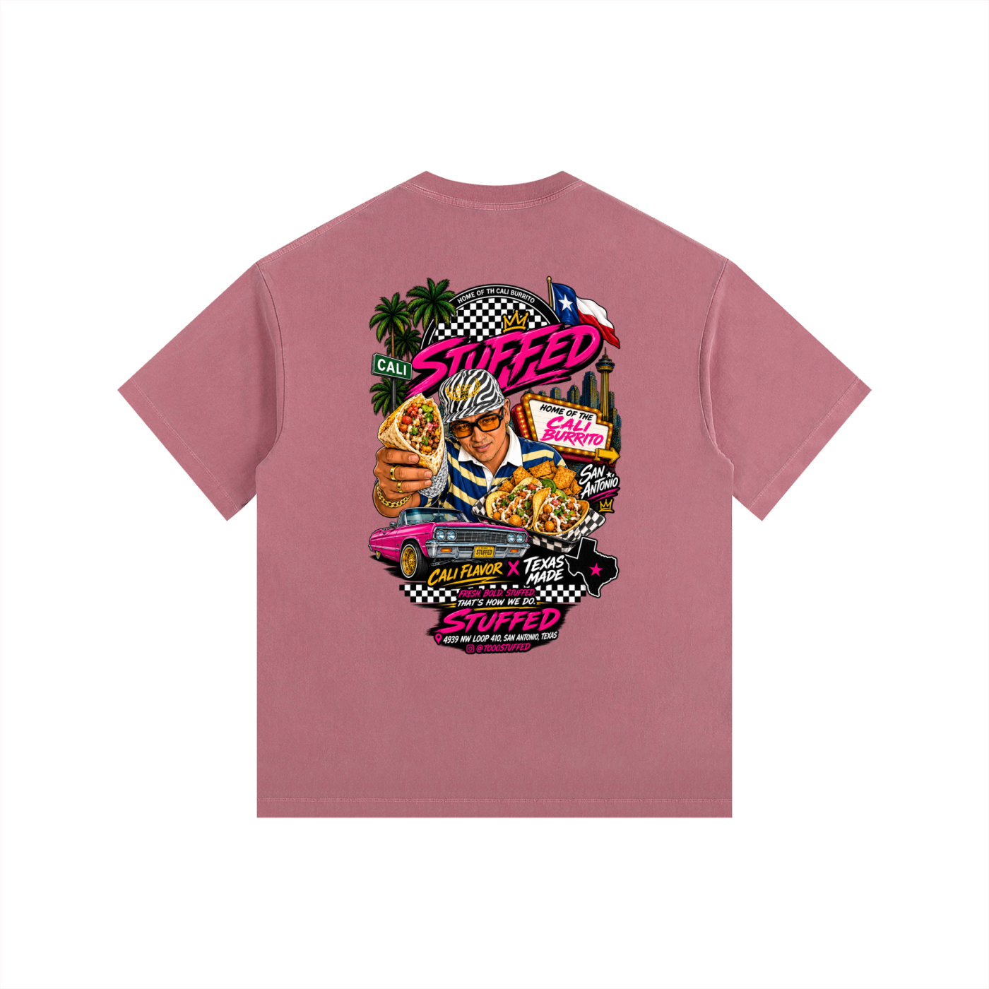 Stuffed Promo: Vintage Washed Oversized Cotton T-Shirt