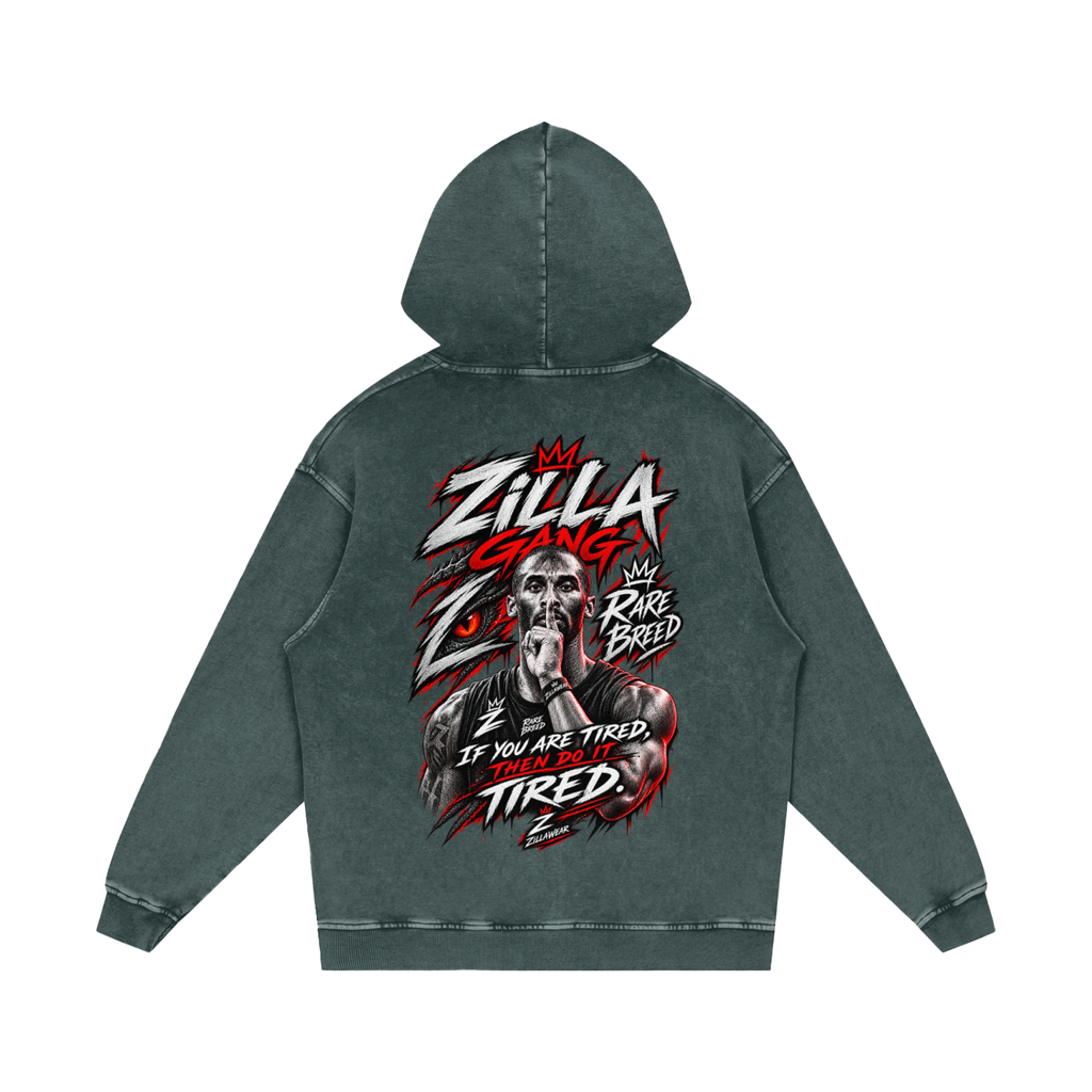 Snow Washed Loose Cotton Hoodie