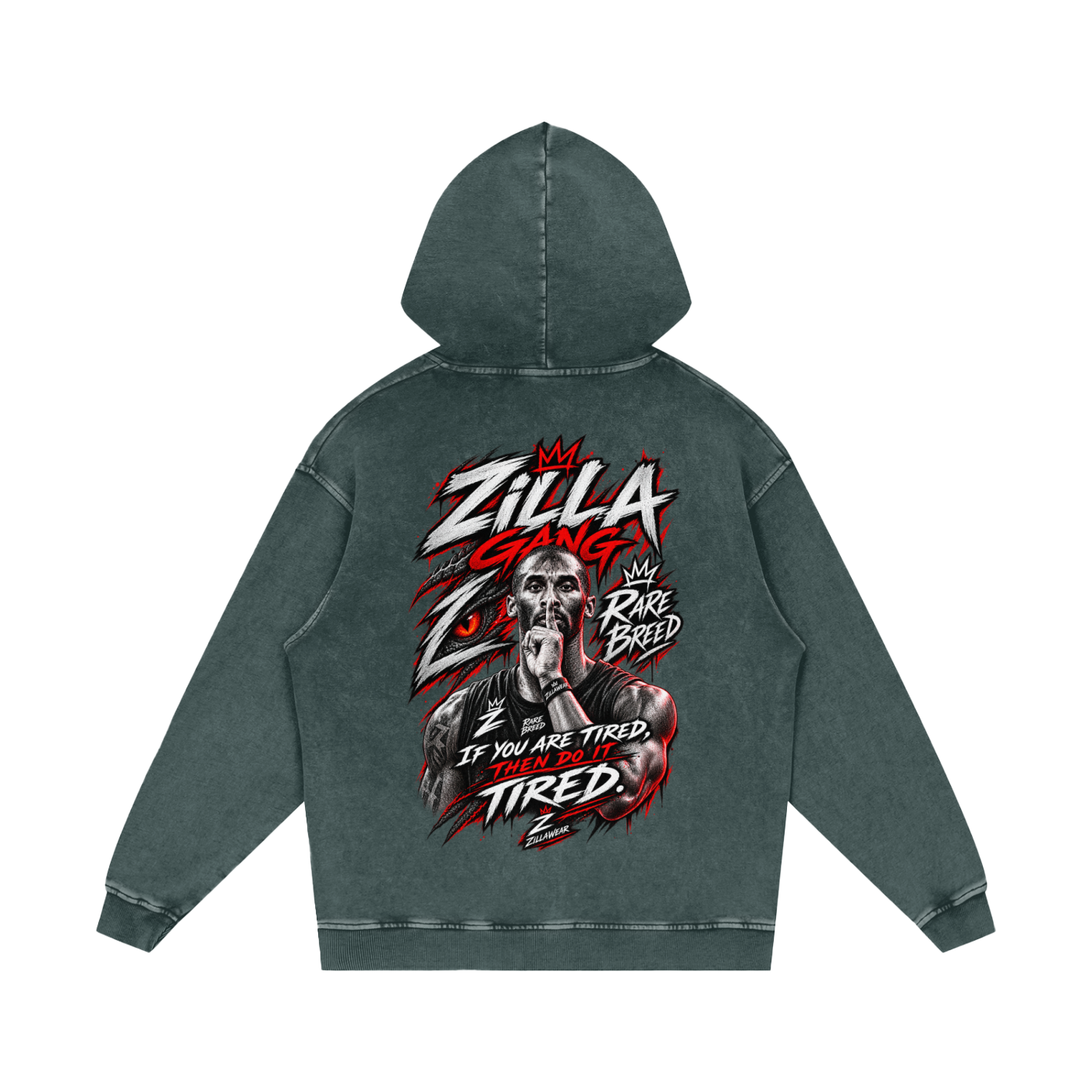 Snow Washed Loose Cotton Hoodie