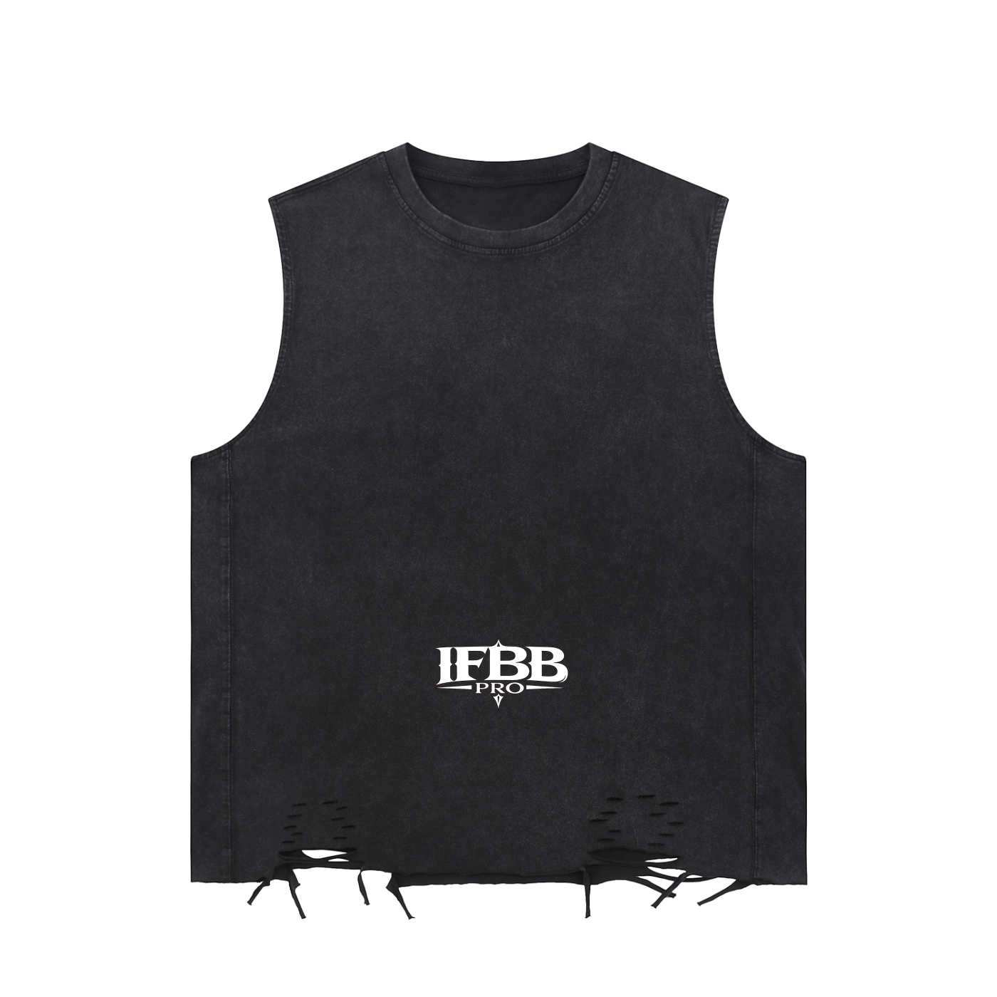 Snow Washed Raw-Hem Tank Top