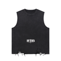 Snow Washed Raw-Hem Tank Top