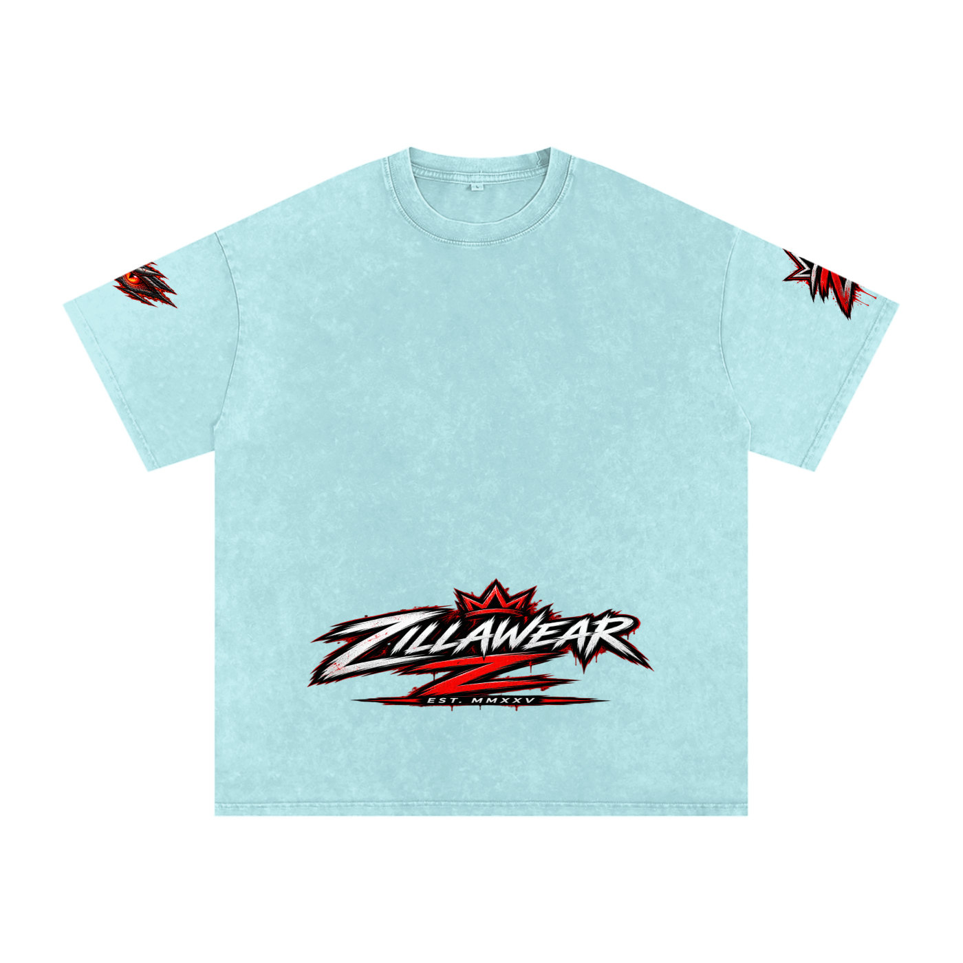 Never Harmless: Snow Washed Oversized Cotton T-Shirt