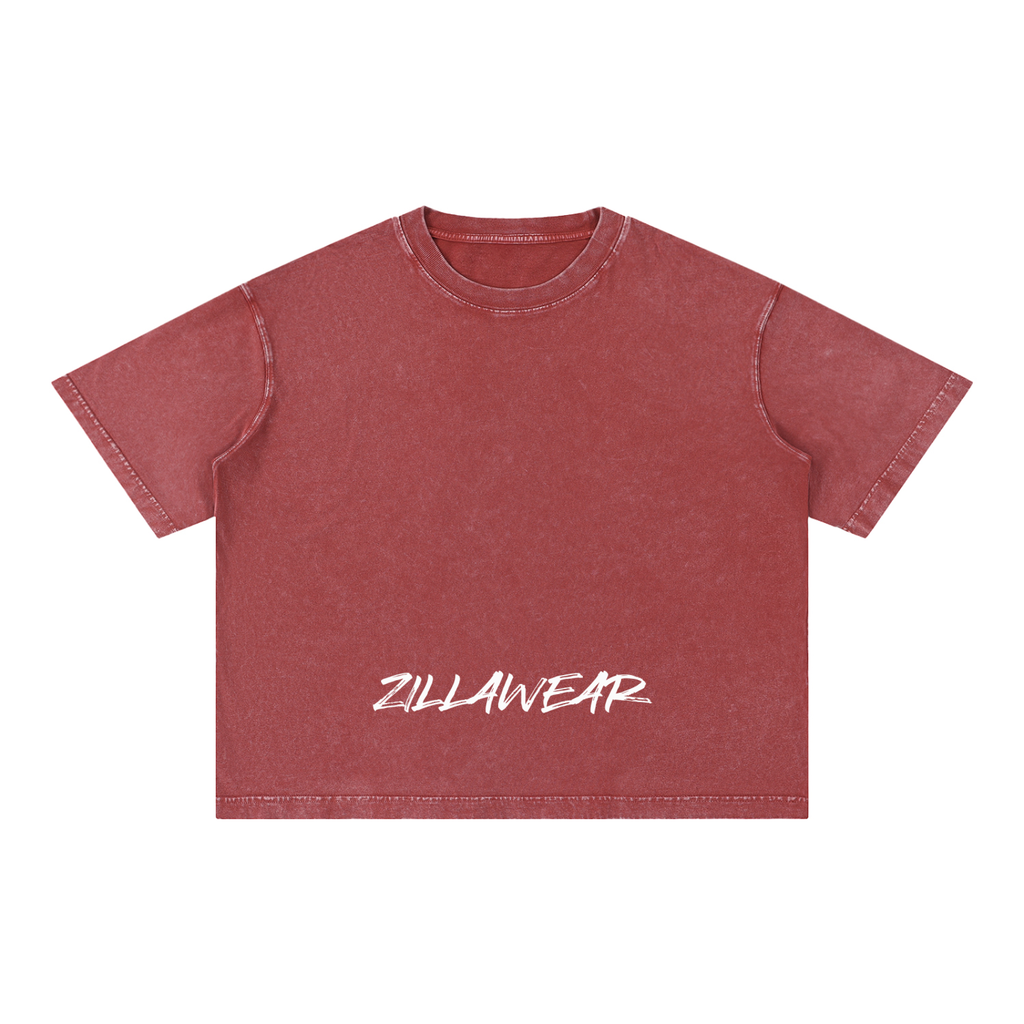 Mineral Wash Boxy Cotton T-Shirt
