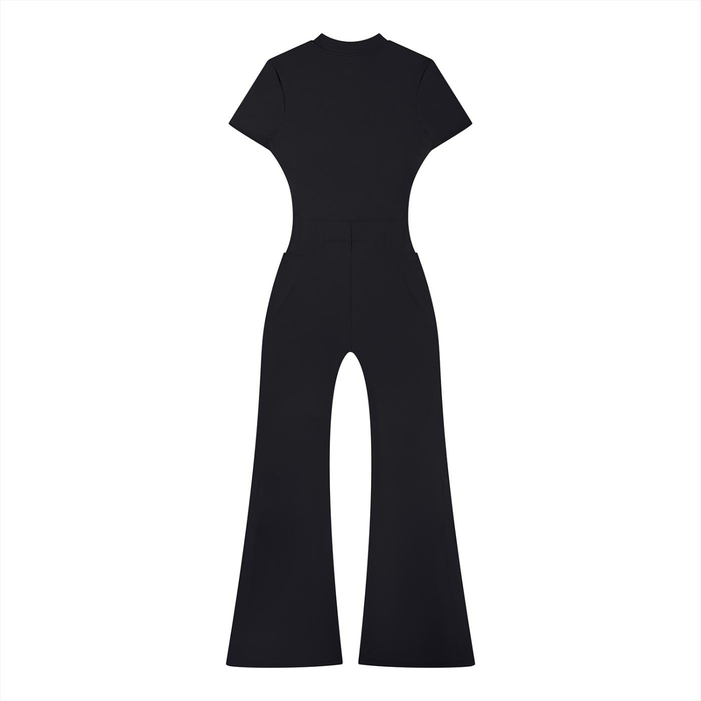 Zilla Girl Collection - Women’s Tight Flared Leg Quarter-Zip Jumpsuit