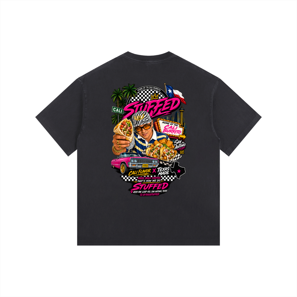 Stuffed Promo: Vintage Washed Oversized Cotton T-Shirt