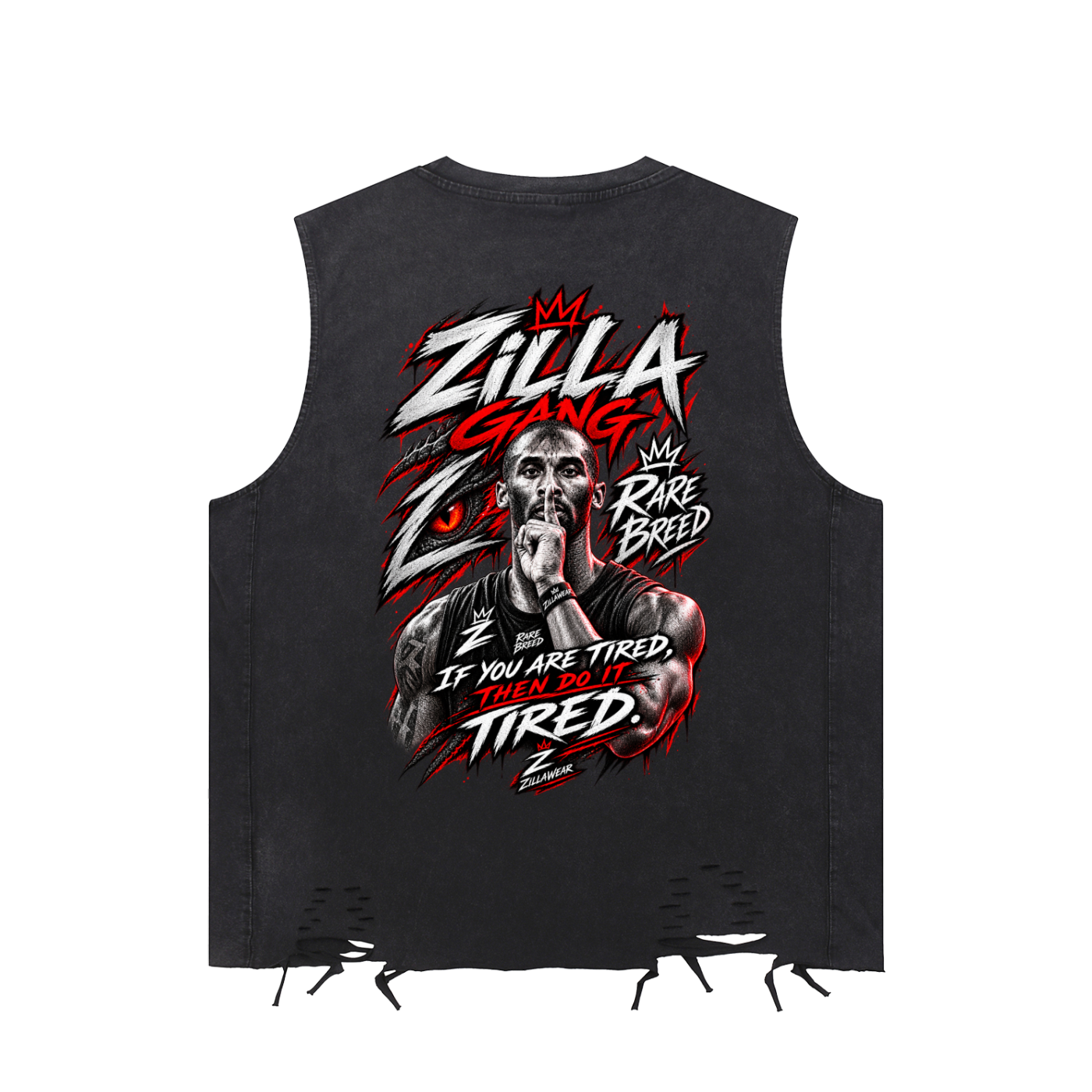 Snow Washed Raw-Hem Tank Top