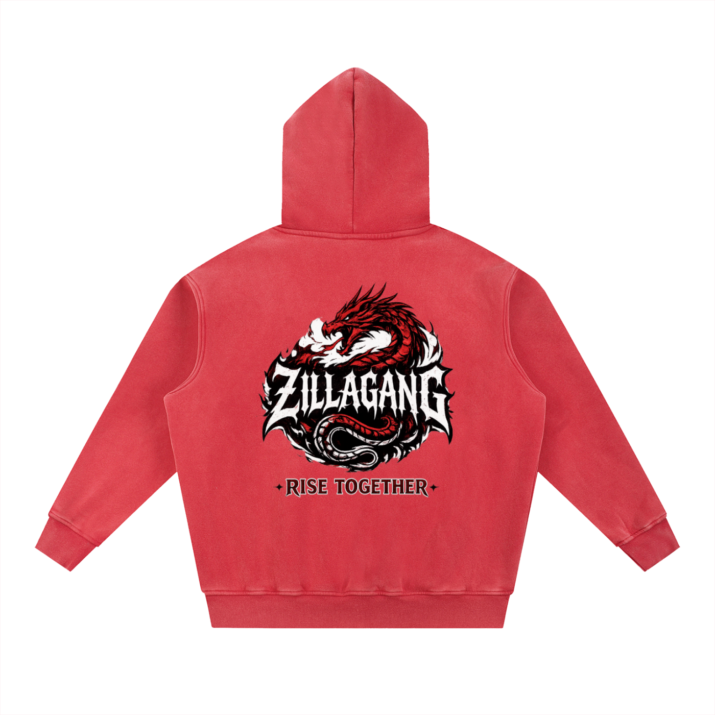 ZillaGang Collection- Snow Wash Fleece Oversize Hoodie