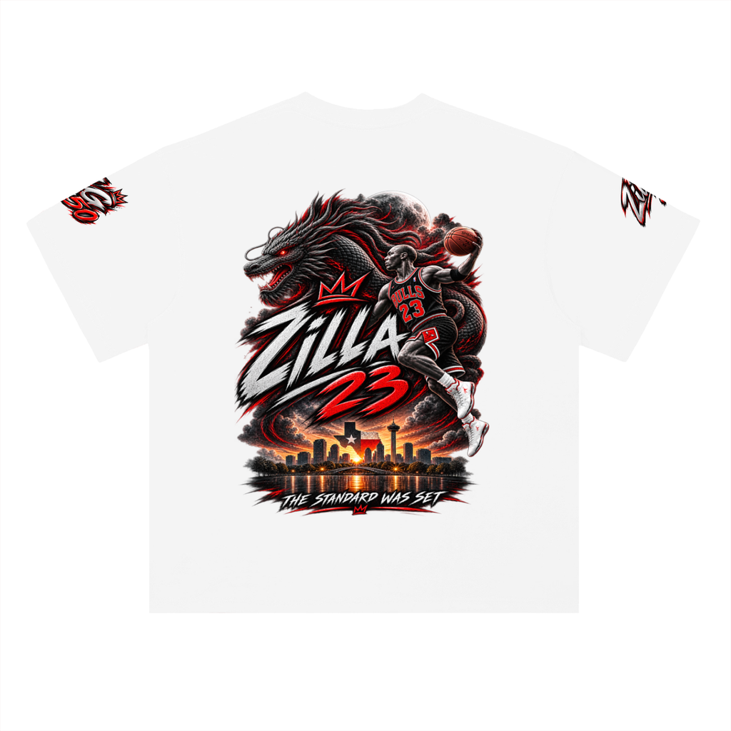 Limited edition Zilla23 Heavyweight Drop Shoulder Cotton T-Shirt