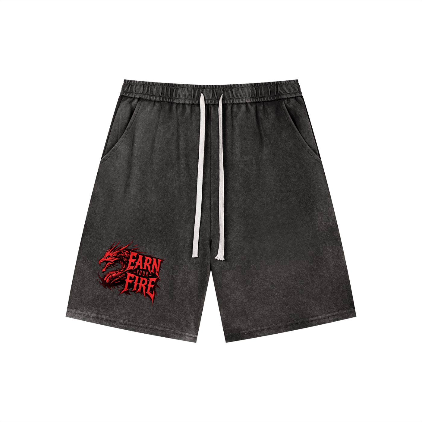 Men’s Vintage Wash Drawstring Shorts