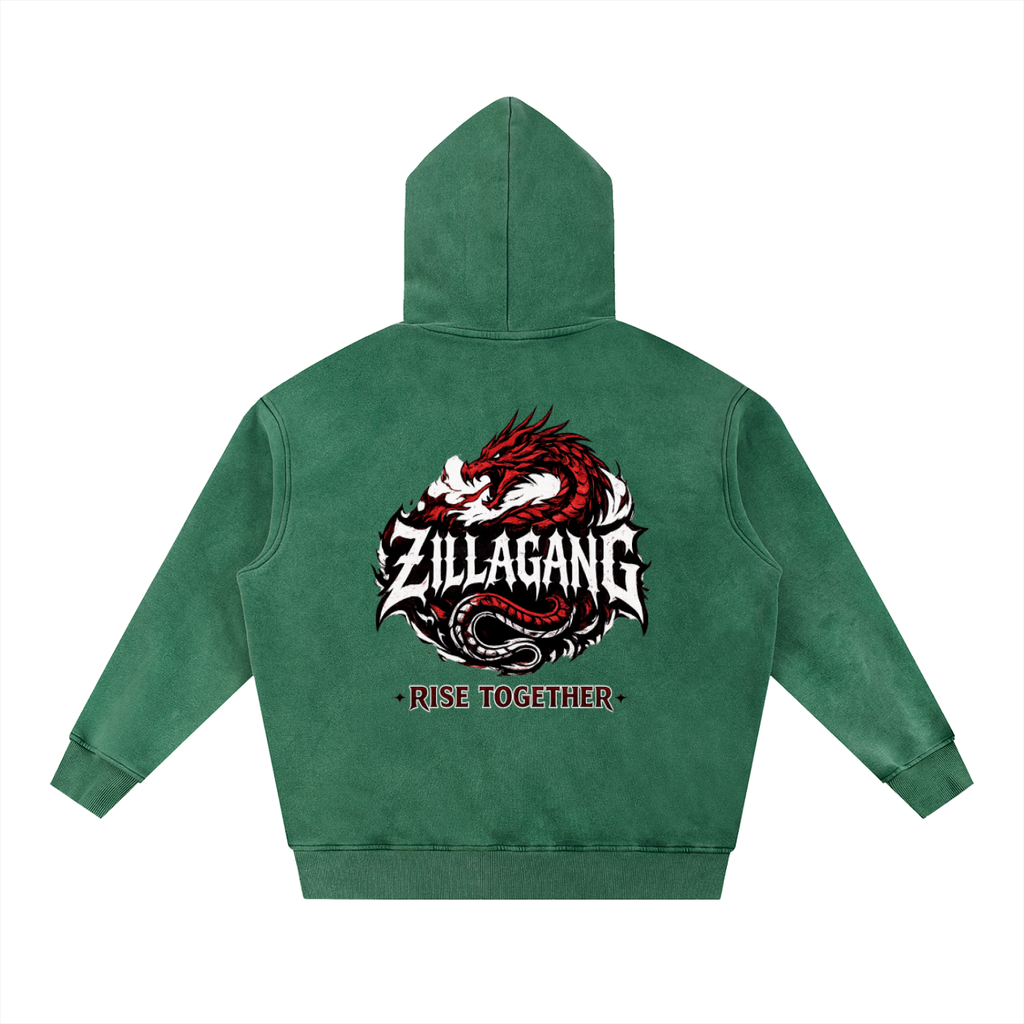 ZillaGang Collection- Snow Wash Fleece Oversize Hoodie