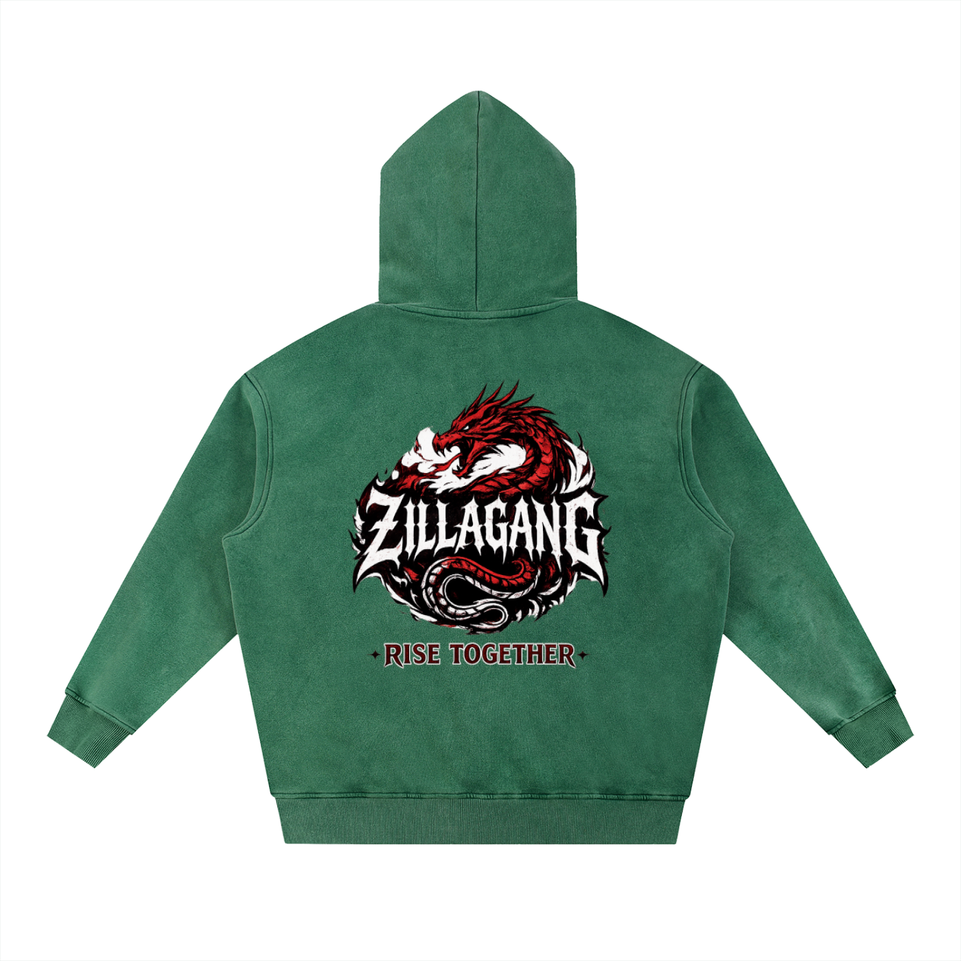 ZillaGang Collection- Snow Wash Fleece Oversize Hoodie