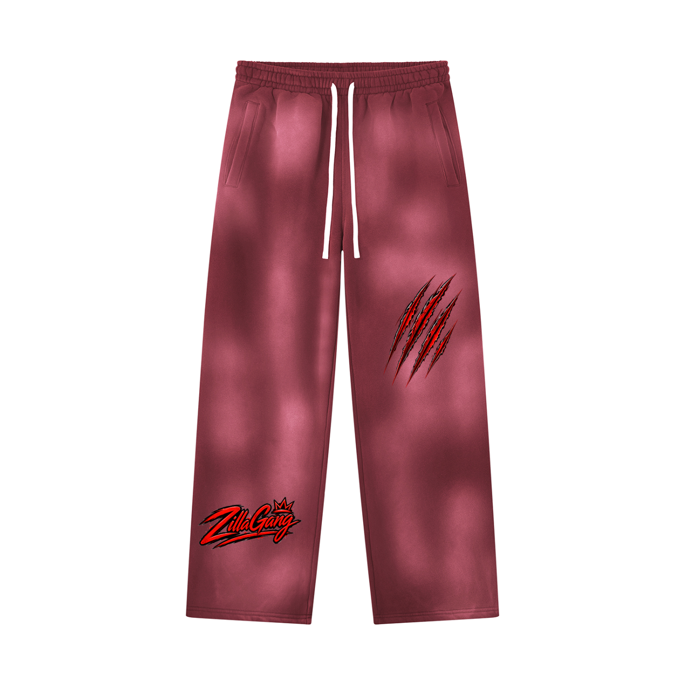 Unisex Sunfade Wide Leg Fleece Sweatpants