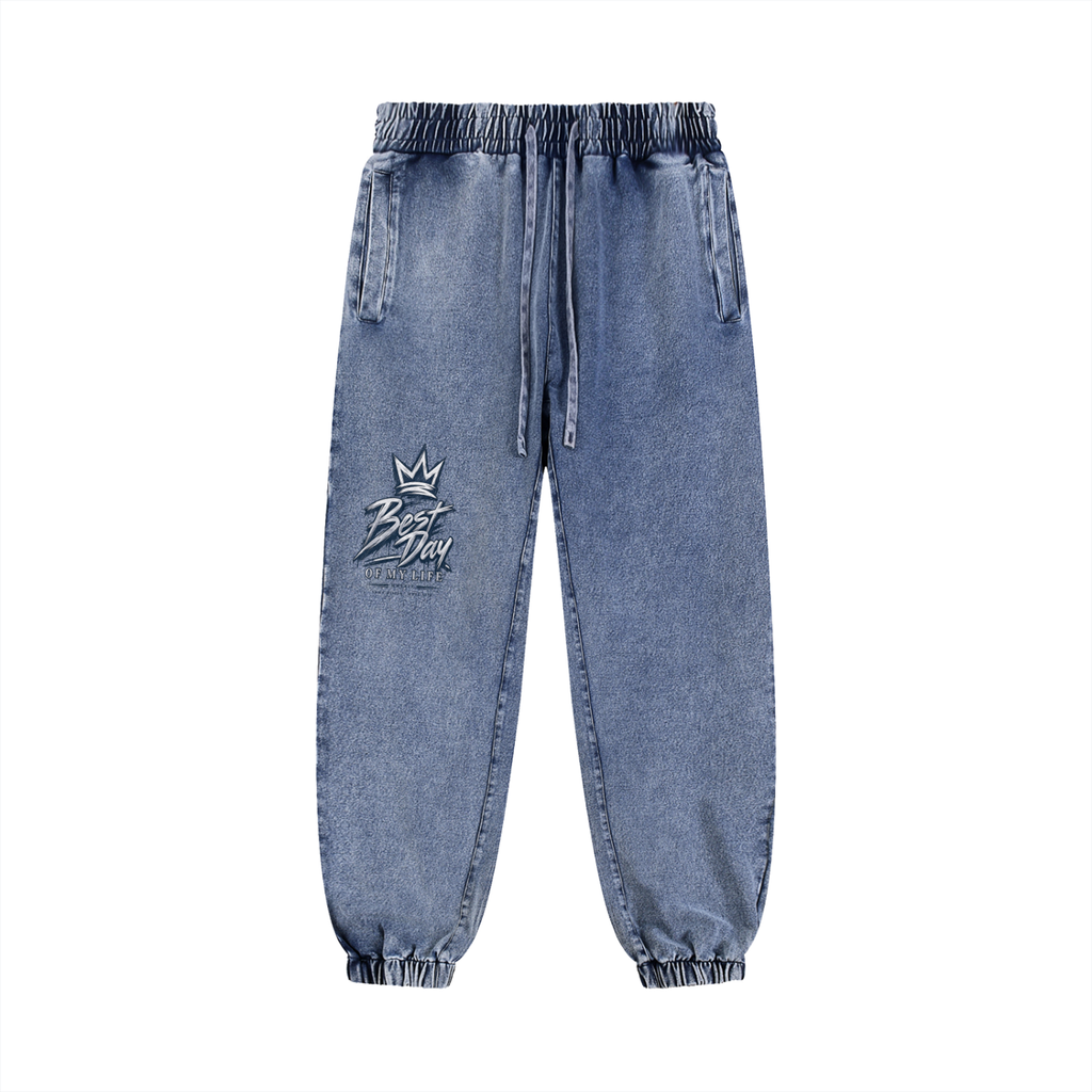Snow Wash Jogged Sweatpants