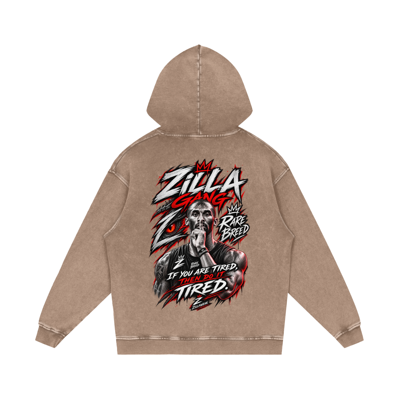 Snow Washed Loose Cotton Hoodie