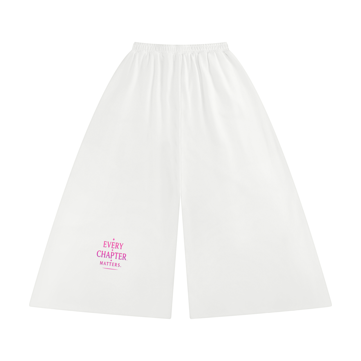 Women's Raw Edge Wide Leg Sweatpants
