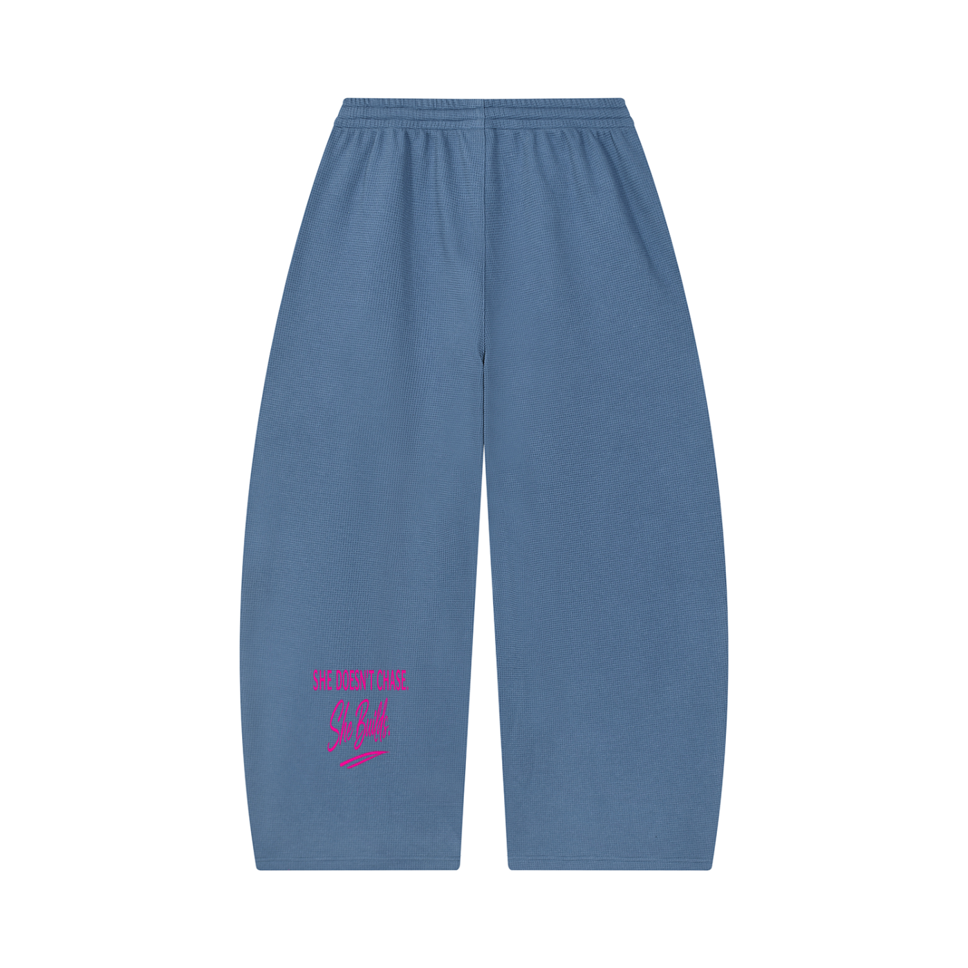 SoFar Collection-Unisex Waffle Barrel Leg Pants