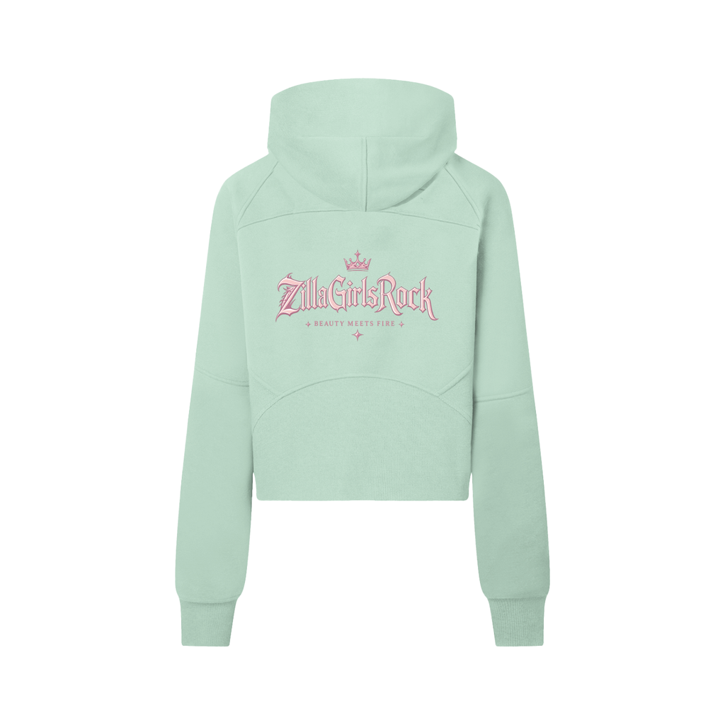 Cropped Half-Zip Hoodie