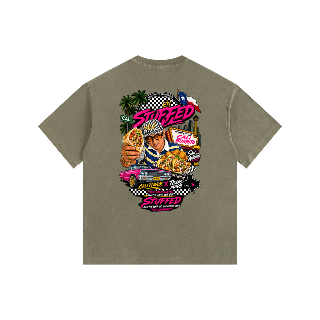 Stuffed Promo: Vintage Washed Oversized Cotton T-Shirt