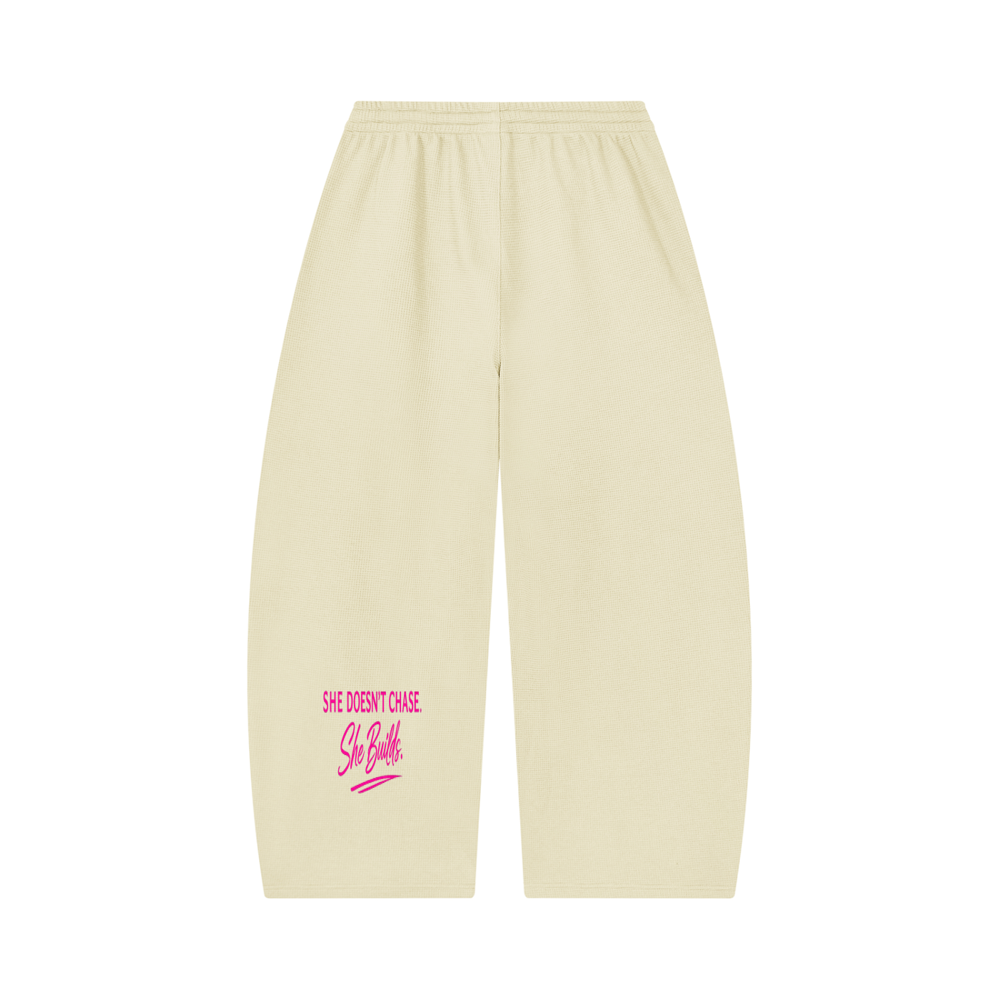 SoFar Collection-Unisex Waffle Barrel Leg Pants