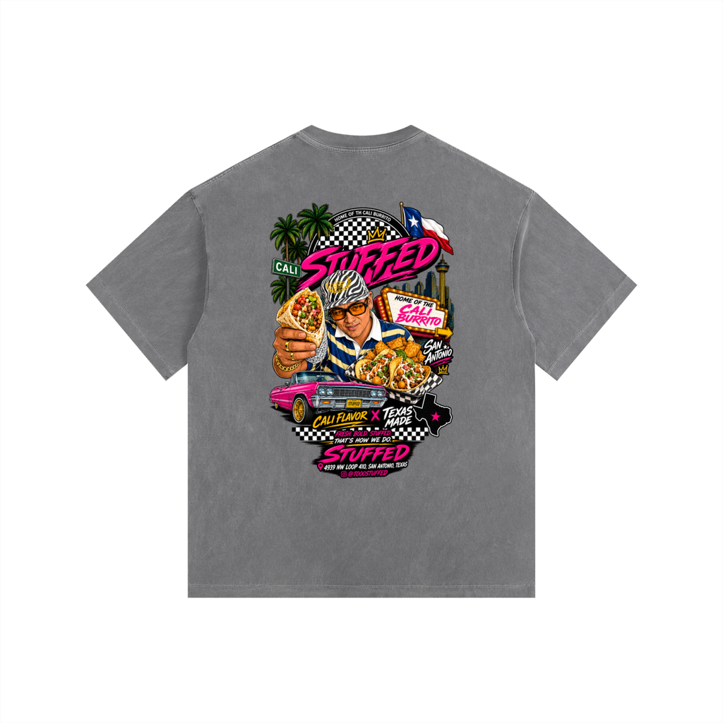 Stuffed Promo: Vintage Washed Oversized Cotton T-Shirt