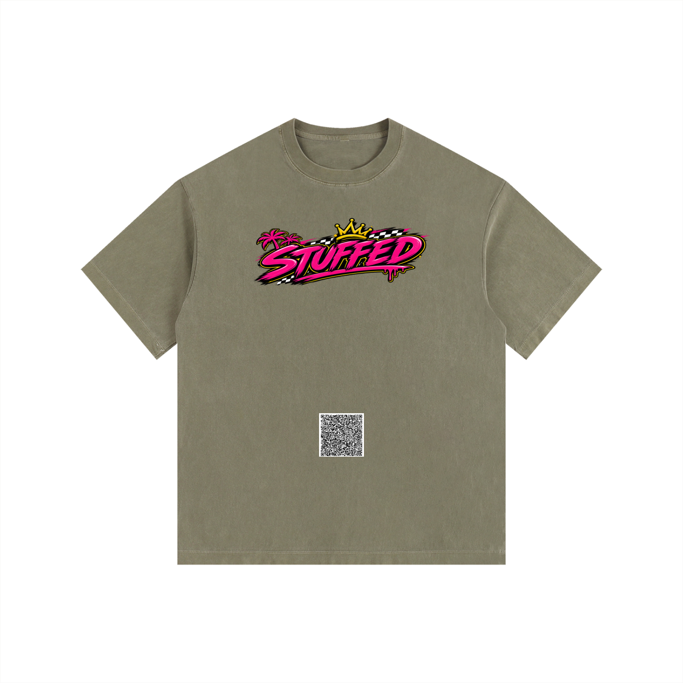 Stuffed Promo: Vintage Washed Oversized Cotton T-Shirt