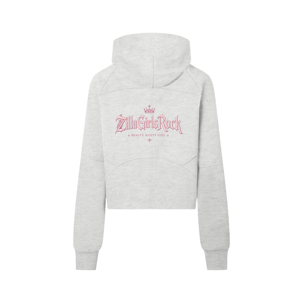 Cropped Half-Zip Hoodie