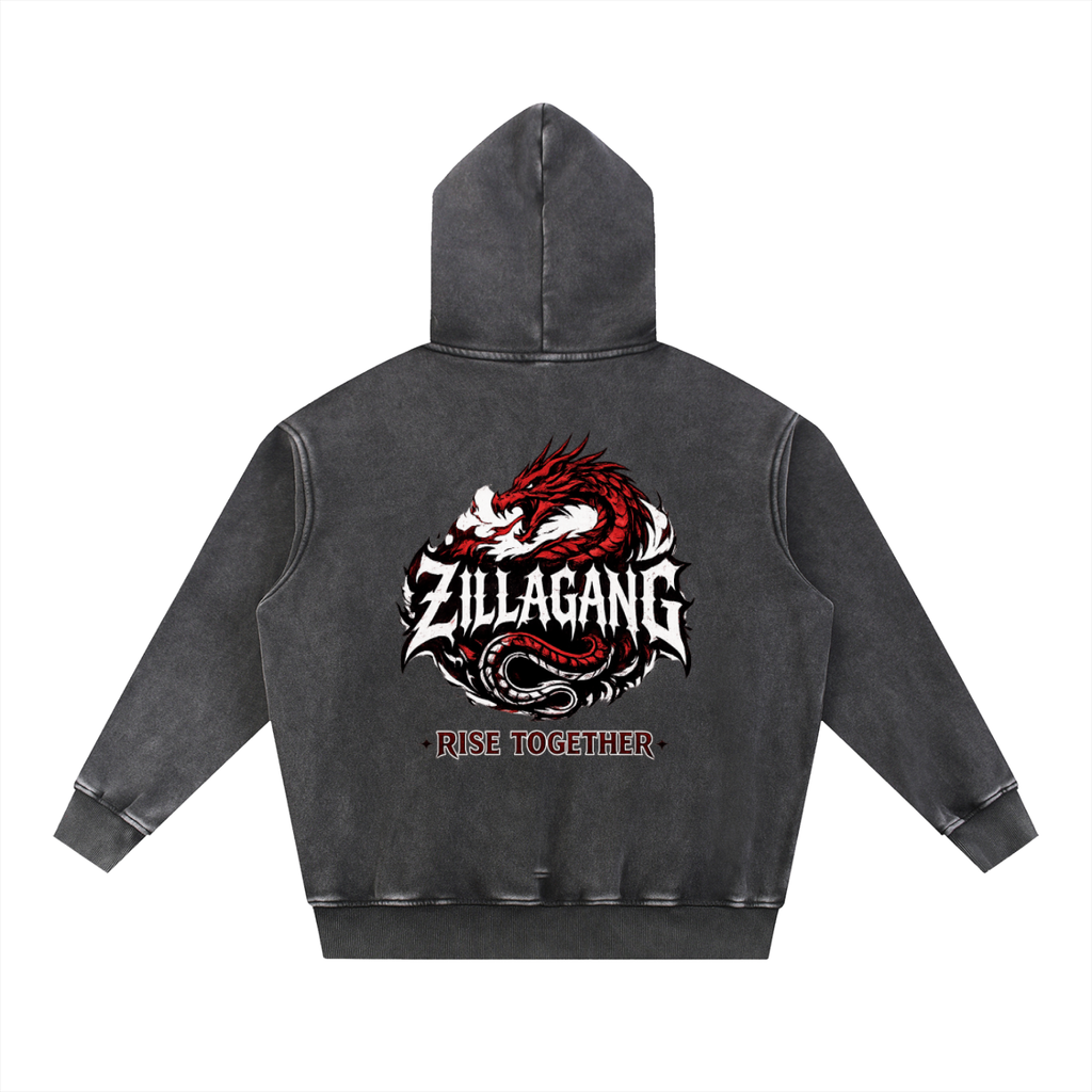 ZillaGang Collection- Snow Wash Fleece Oversize Hoodie