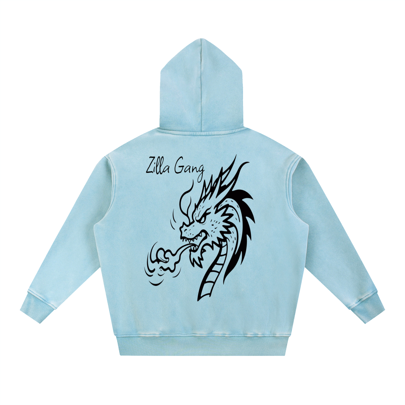 Snow Wash Fleece Oversize Hoodie