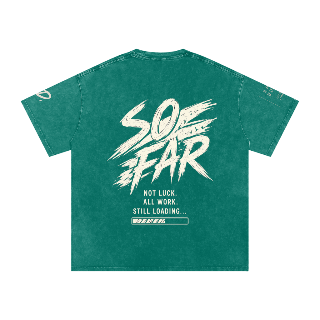 Snow Washed Oversized Cotton T-Shirt
