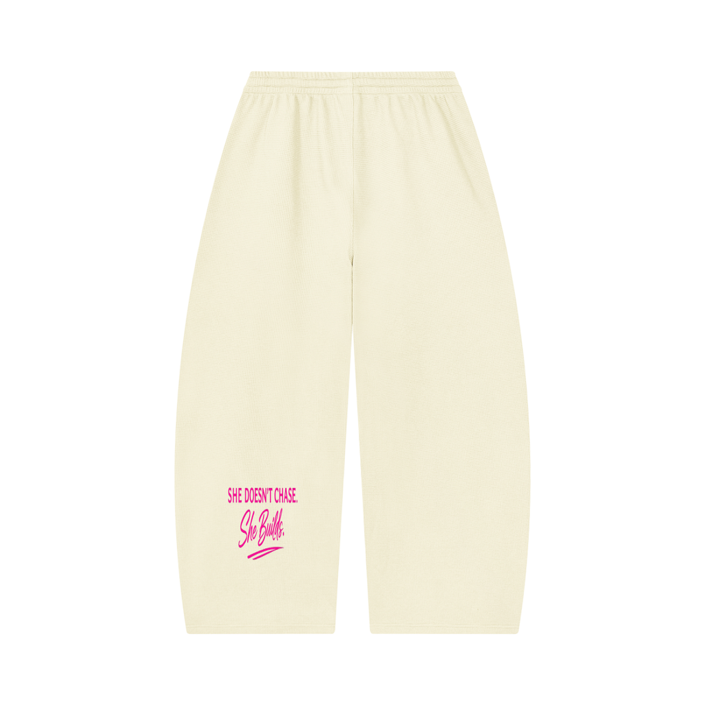 SoFar Collection-Unisex Waffle Barrel Leg Pants