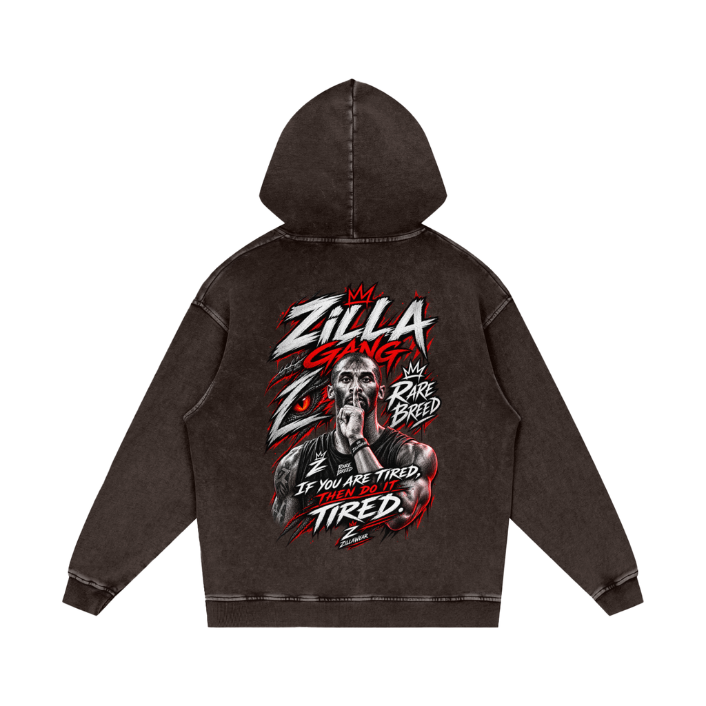 Snow Washed Loose Cotton Hoodie