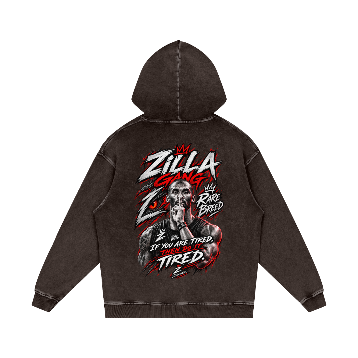 Snow Washed Loose Cotton Hoodie