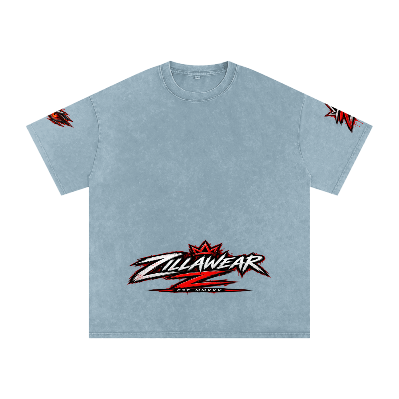 Never Harmless: Snow Washed Oversized Cotton T-Shirt