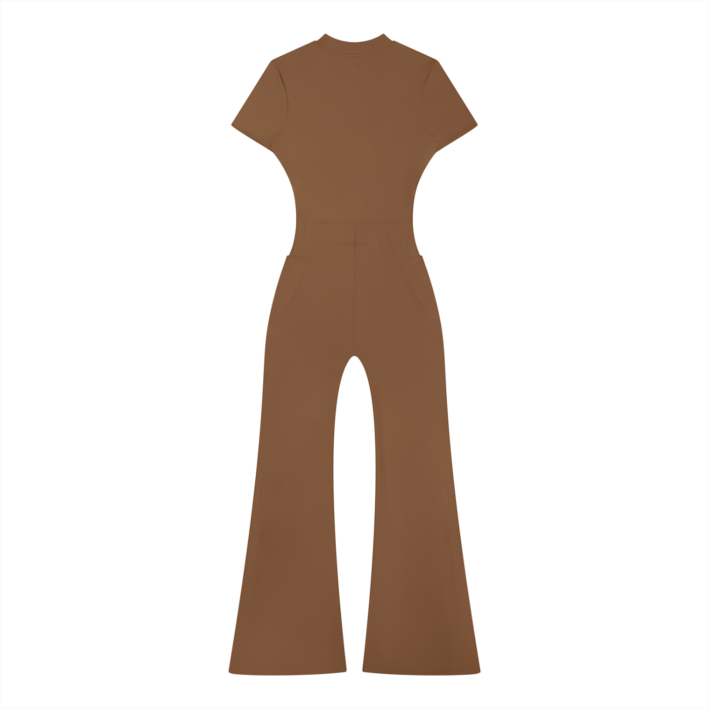 Zilla Girl Collection - Women’s Tight Flared Leg Quarter-Zip Jumpsuit