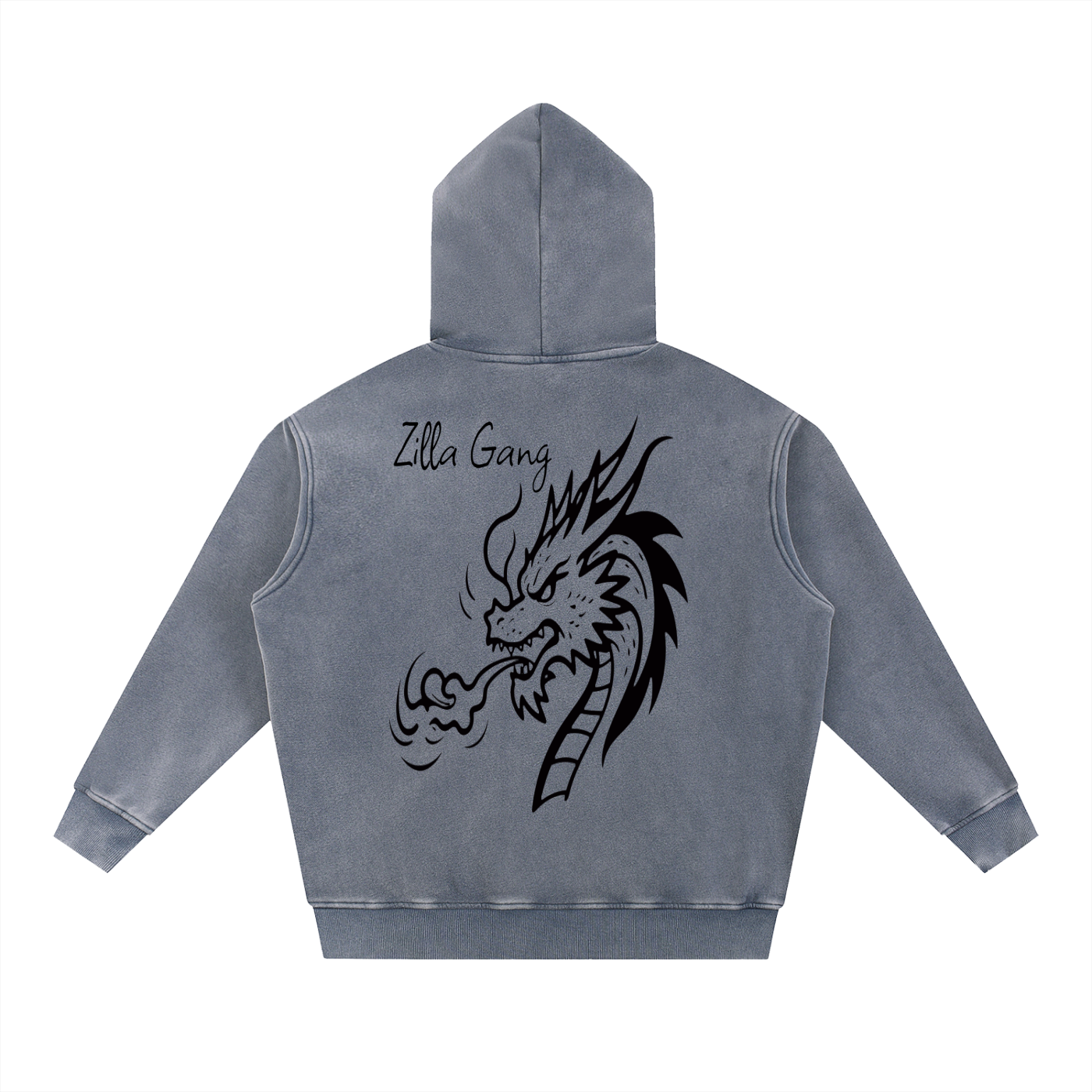 Snow Wash Fleece Oversize Hoodie