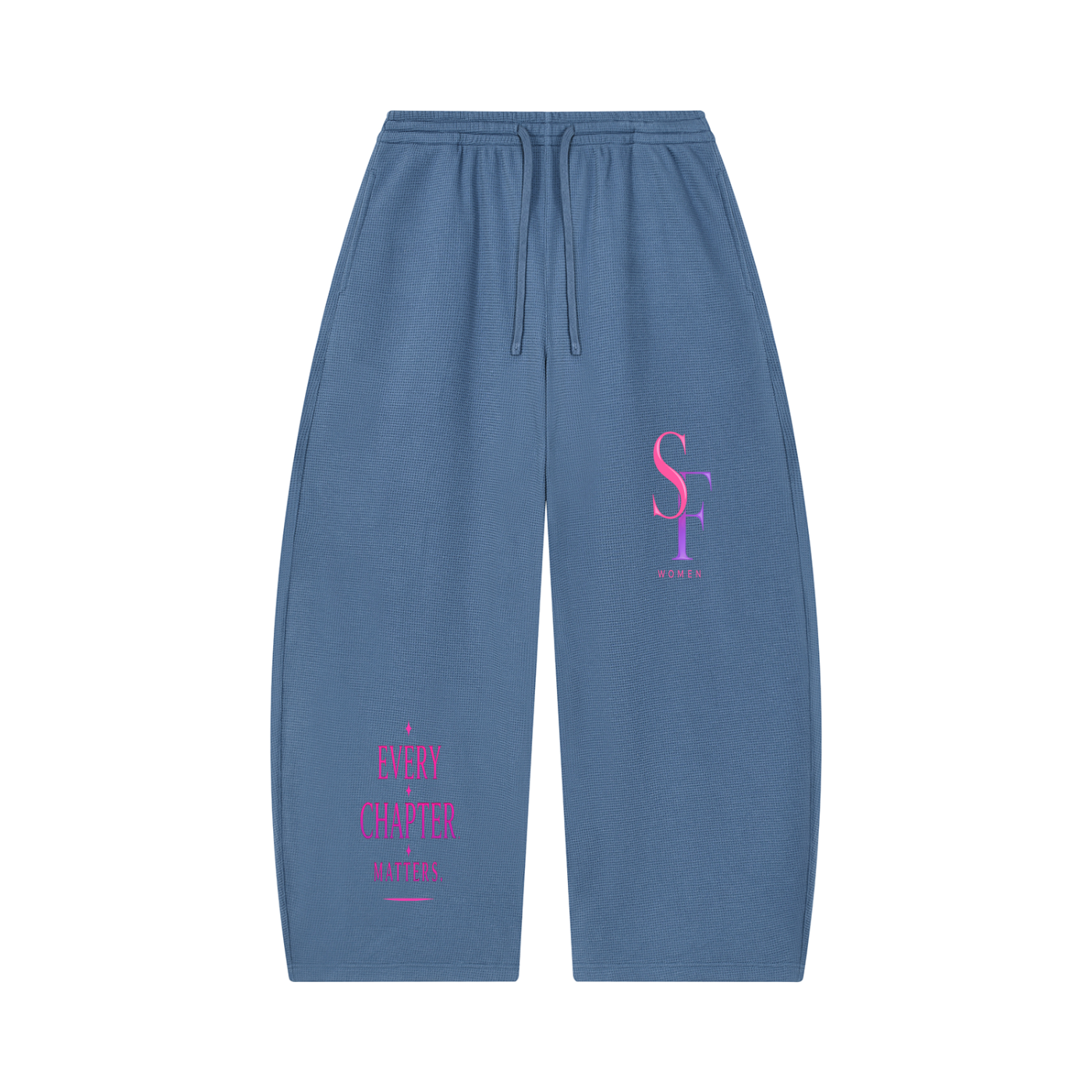 SoFar Collection-Unisex Waffle Barrel Leg Pants