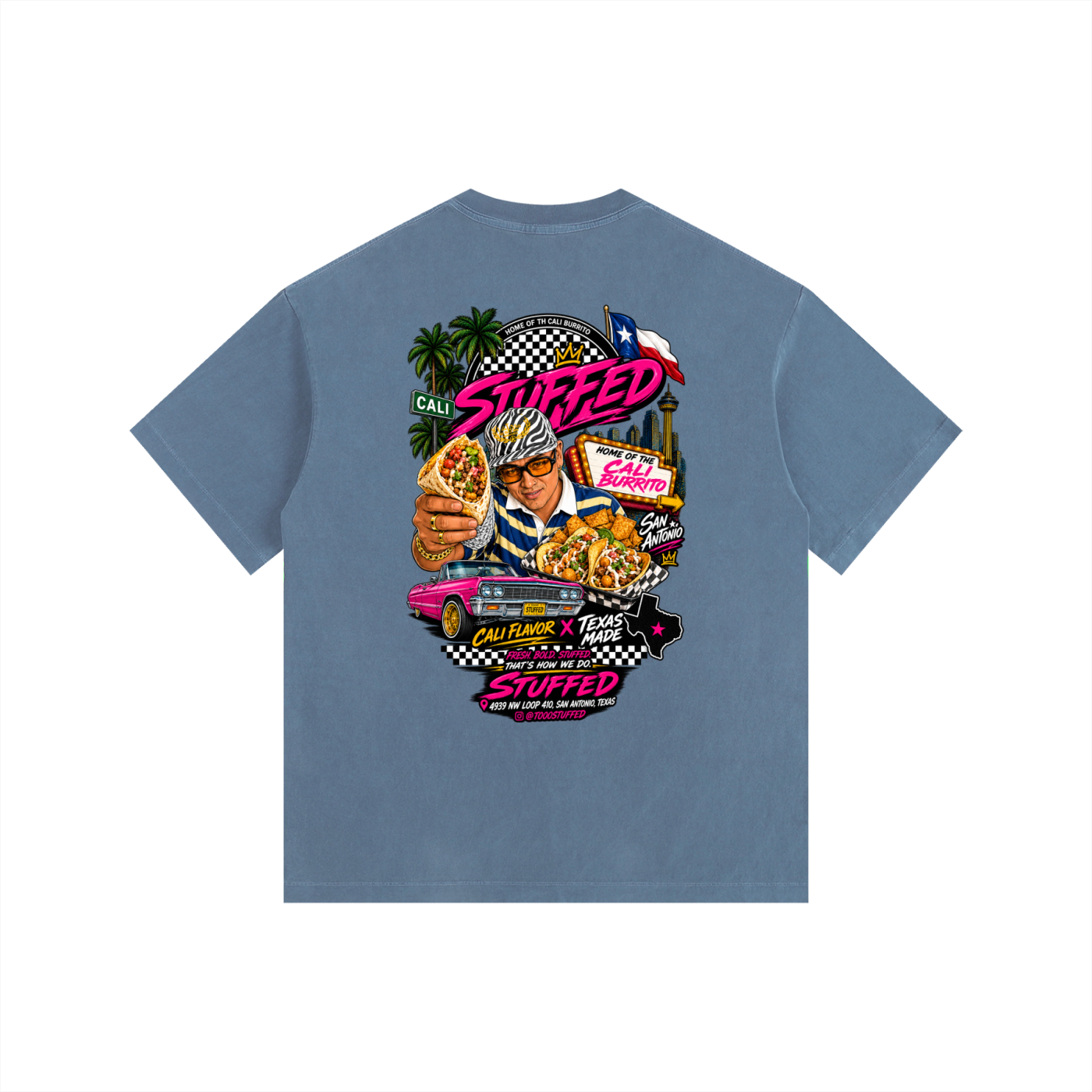 Stuffed Promo: Vintage Washed Oversized Cotton T-Shirt