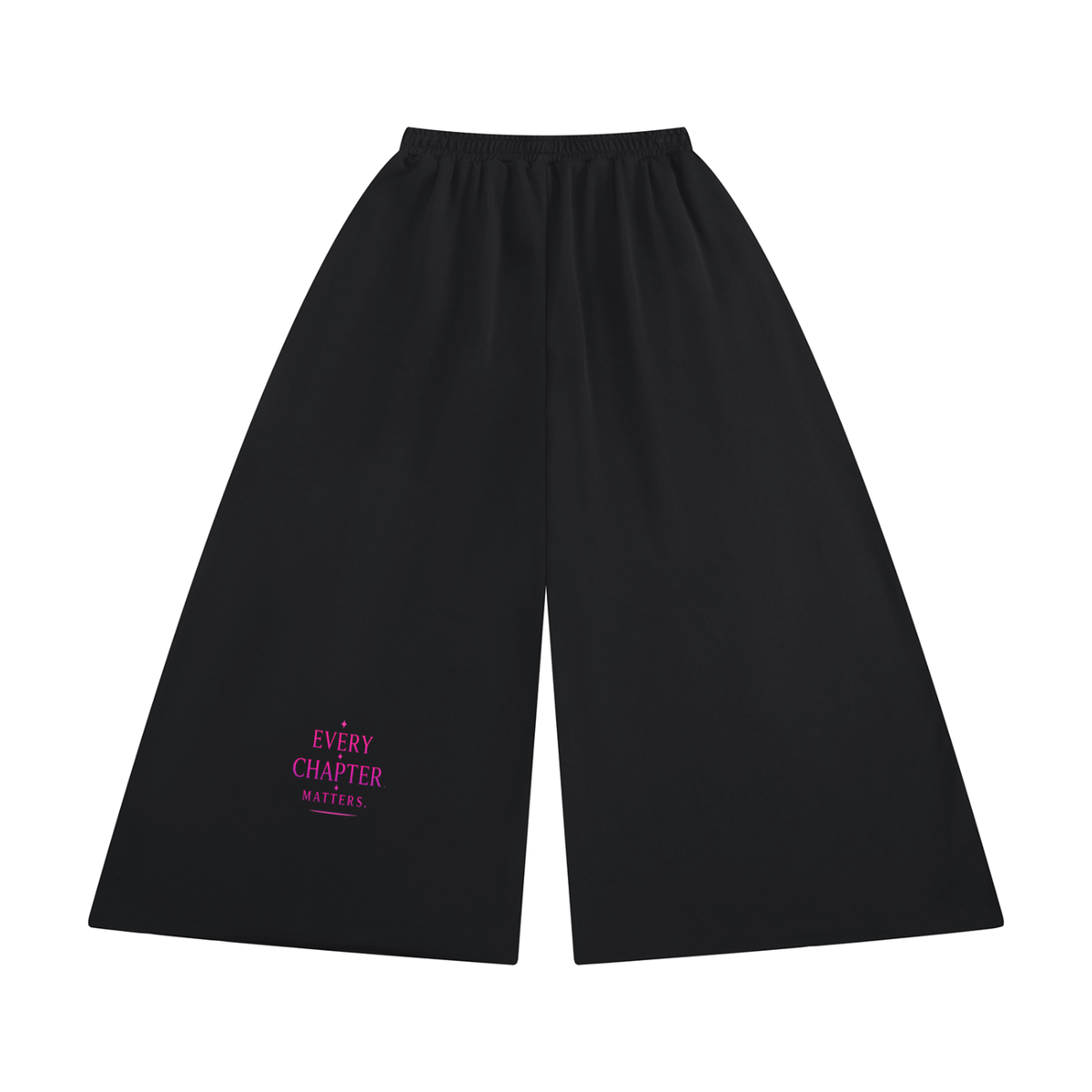 Women's Raw Edge Wide Leg Sweatpants