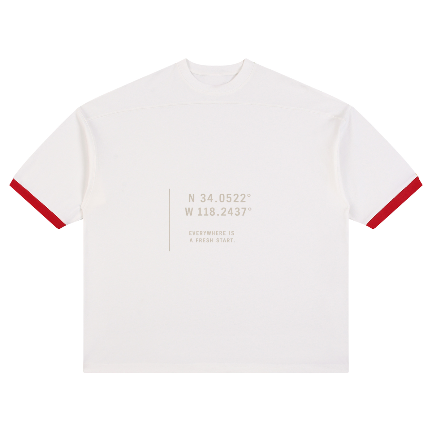 Unisex Color Block Drop Shoulder T-Shirt