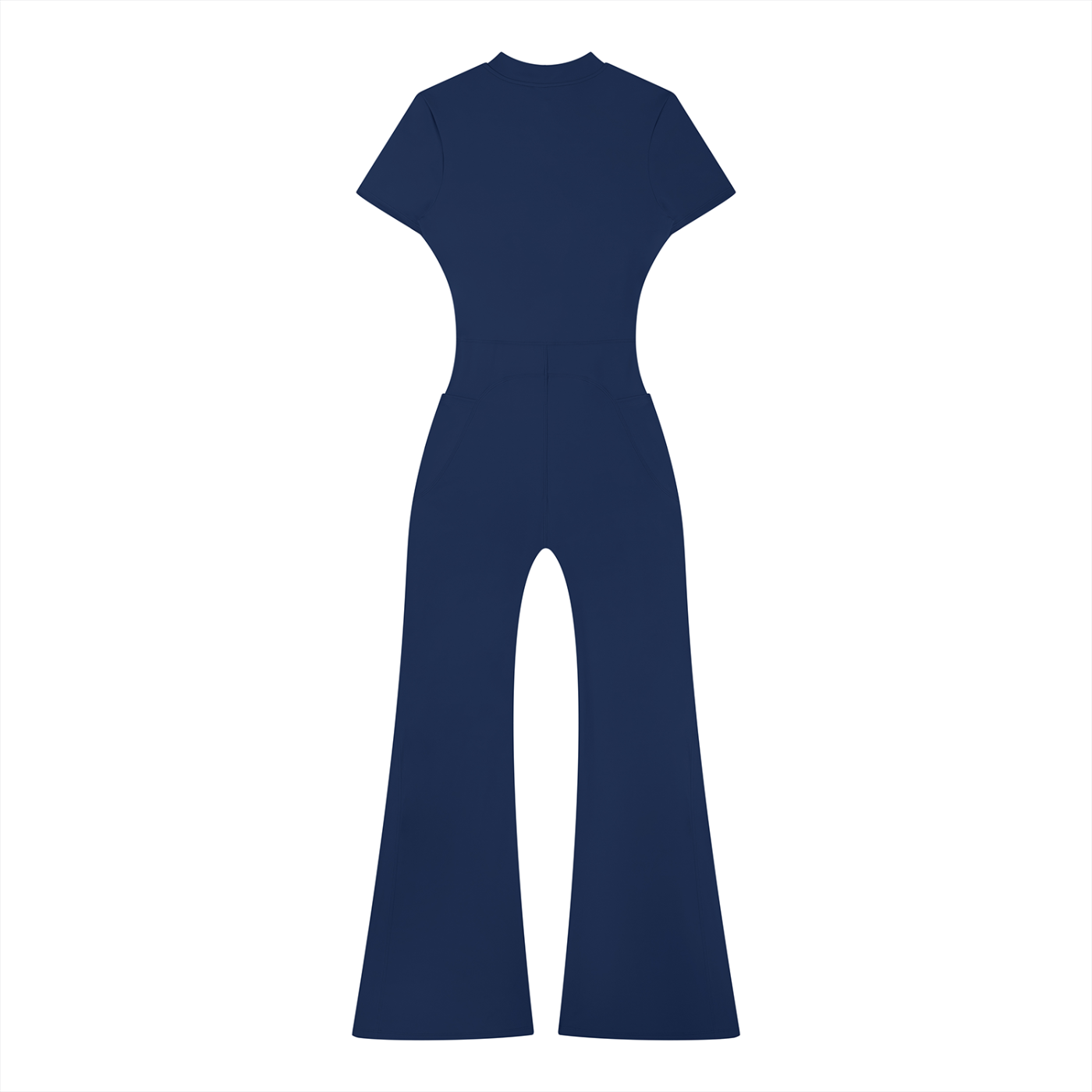 Zilla Girl Collection - Women’s Tight Flared Leg Quarter-Zip Jumpsuit