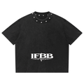 Unisex Washed Boxy Studded T-Shirt
