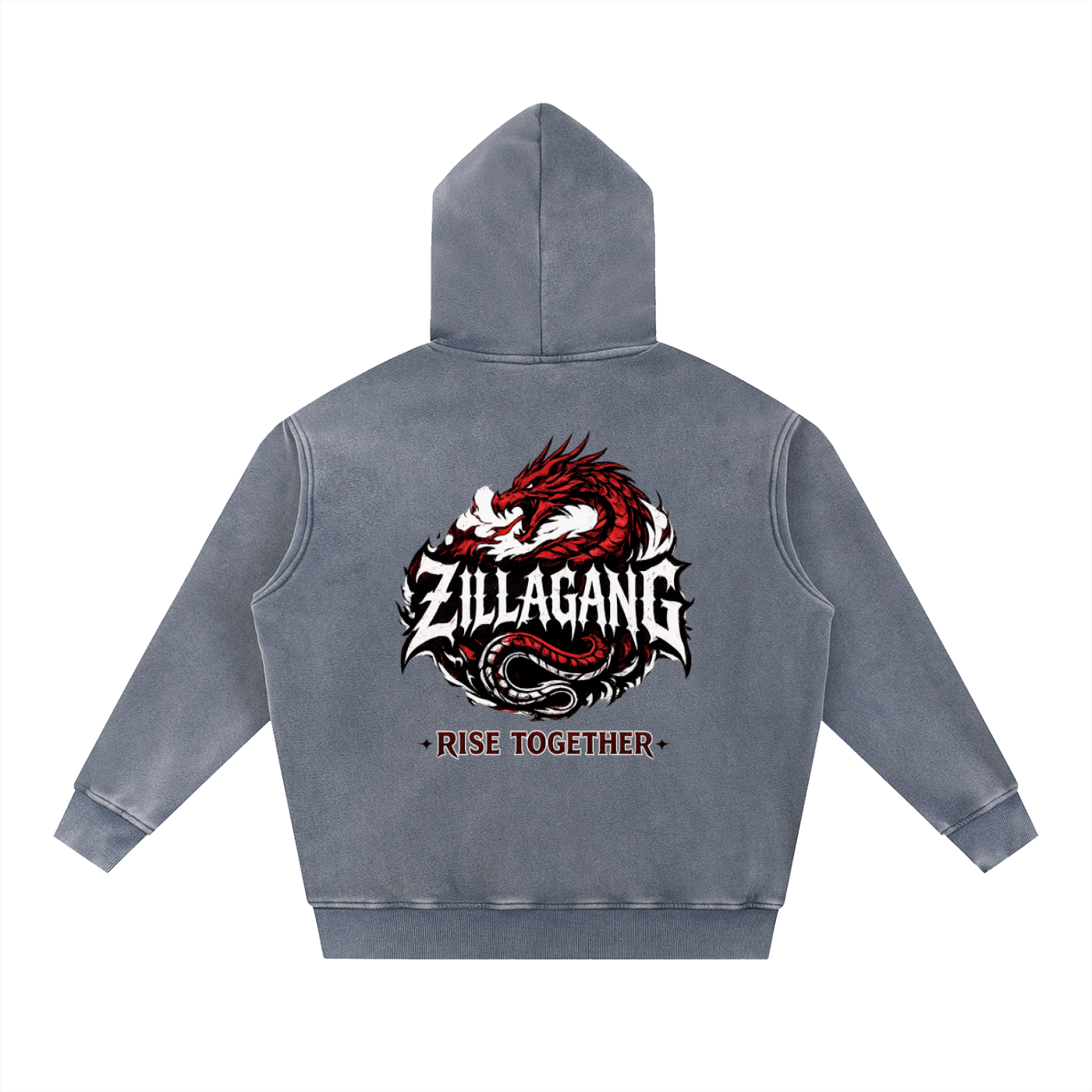 ZillaGang Collection- Snow Wash Fleece Oversize Hoodie